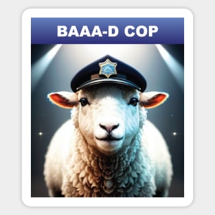 Just a Sheep Baaa-d cop 3 Sticker